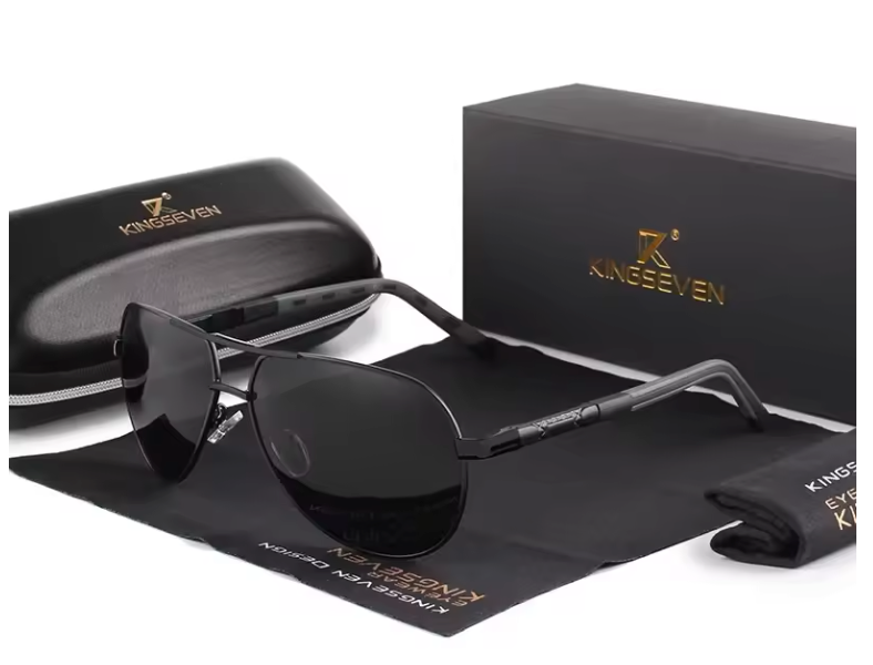 Luxury Retro Pilot Sunglasses High Quality Aluminum